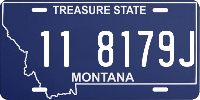 MT license plate 118179J