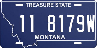 MT license plate 118179W