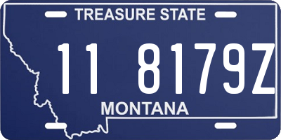MT license plate 118179Z