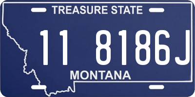 MT license plate 118186J