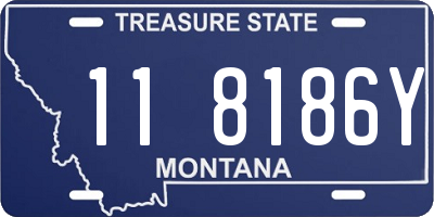MT license plate 118186Y