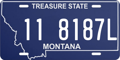 MT license plate 118187L
