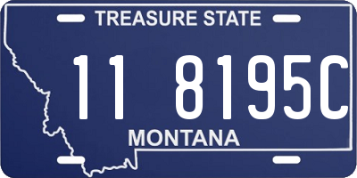 MT license plate 118195C