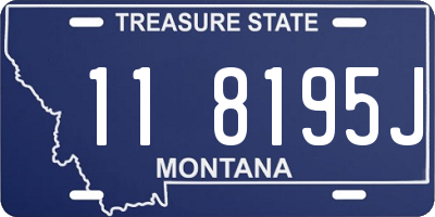 MT license plate 118195J