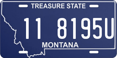 MT license plate 118195U