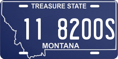 MT license plate 118200S