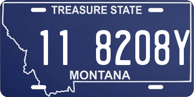 MT license plate 118208Y
