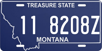 MT license plate 118208Z