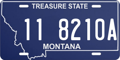 MT license plate 118210A