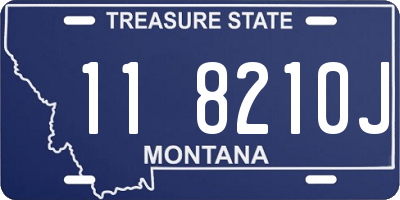 MT license plate 118210J