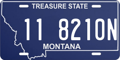 MT license plate 118210N