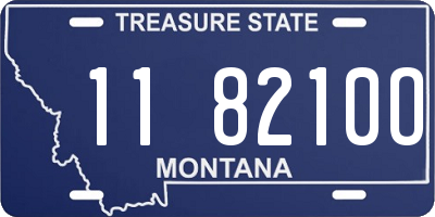 MT license plate 118210O