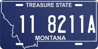 MT license plate 118211A
