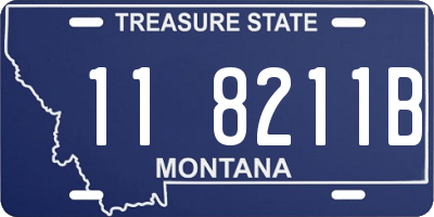 MT license plate 118211B
