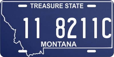 MT license plate 118211C