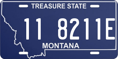 MT license plate 118211E