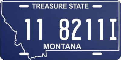 MT license plate 118211I