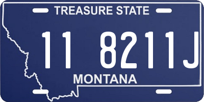 MT license plate 118211J