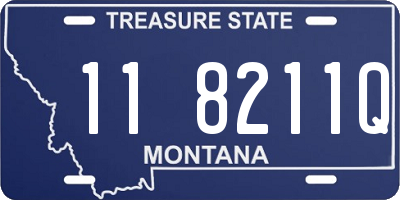 MT license plate 118211Q
