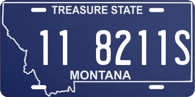 MT license plate 118211S