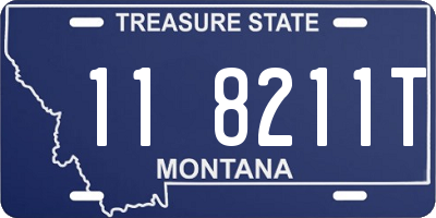 MT license plate 118211T