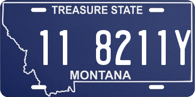 MT license plate 118211Y