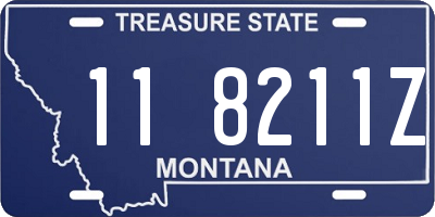 MT license plate 118211Z