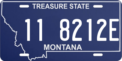MT license plate 118212E