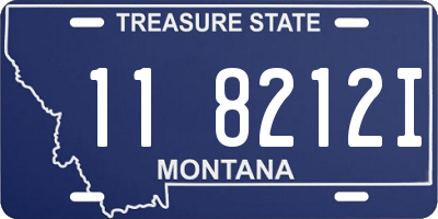 MT license plate 118212I