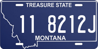 MT license plate 118212J