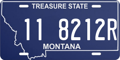 MT license plate 118212R