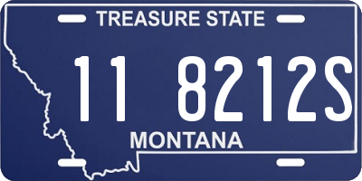 MT license plate 118212S