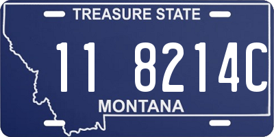 MT license plate 118214C