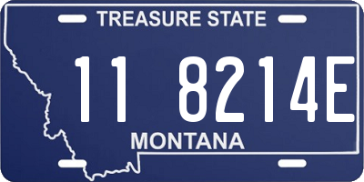 MT license plate 118214E