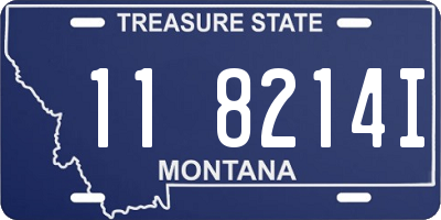 MT license plate 118214I