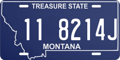 MT license plate 118214J