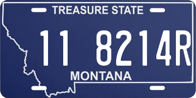 MT license plate 118214R