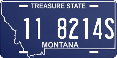 MT license plate 118214S