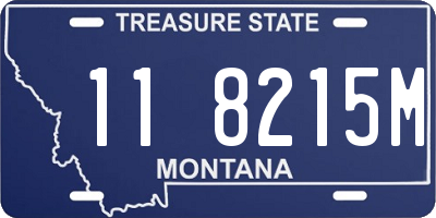 MT license plate 118215M
