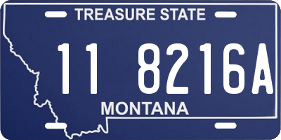 MT license plate 118216A