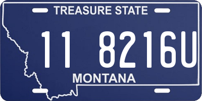 MT license plate 118216U