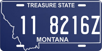 MT license plate 118216Z