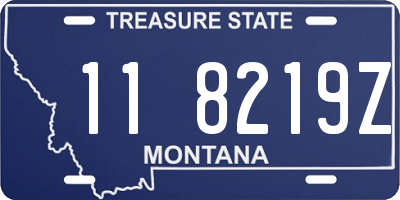 MT license plate 118219Z