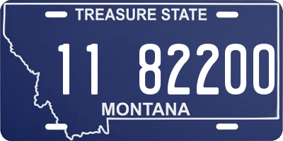 MT license plate 118220O