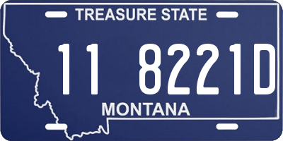 MT license plate 118221D