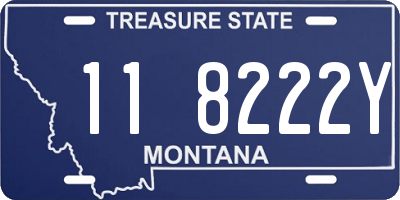 MT license plate 118222Y