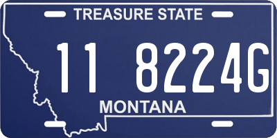MT license plate 118224G