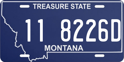 MT license plate 118226D