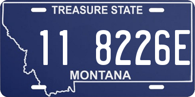 MT license plate 118226E