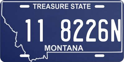 MT license plate 118226N